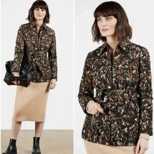 NEW Ted Baker Inniza Urban Printed Cargo Jacket Size US 8-10 (UK 4)
